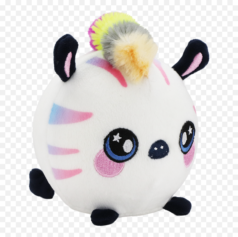 Cute Plush Animals - Squeezamals Zebra Emoji,Emoji Stuffed Toys
