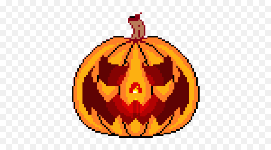 Top The Pumpkins Stickers For Android Ios - Pixel Jack O Lantern Emoji,Pumpkin Emoticons