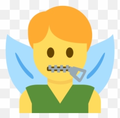Emoji Face Mashup Bot On Twitter U200d Man Fairy - Fictional Character,Zipper Face Emoji