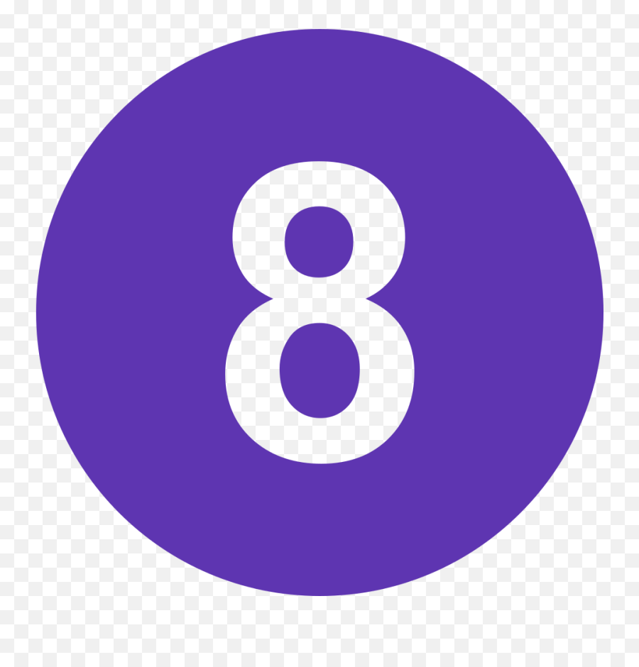 Fileeo Circle Deep - Purple Number8svg Wikimedia Commons Dot Emoji,Purple Circle Emoji