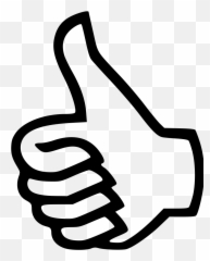 Thumbs - Good Black And White Clipart Emoji,Check Mark Emoji