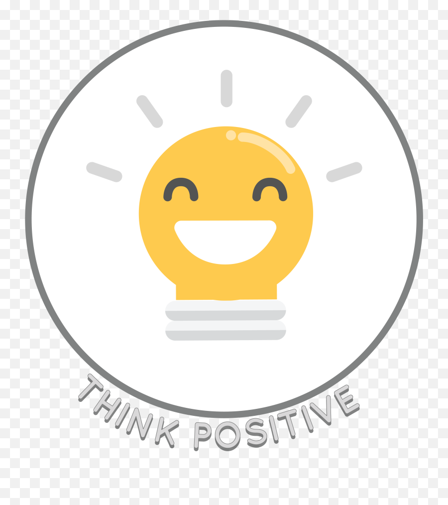 Think Positive - Circle Emoji,B Emoticon Meaning