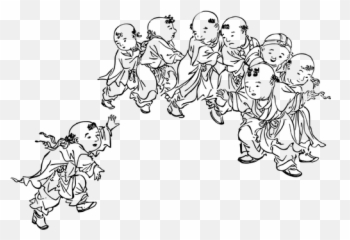 Japanese Children Playing - Children Drawing In Line Emoji,Funny Japanese Emoticons
