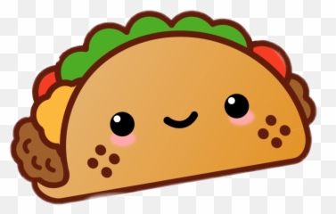Tacos Taco Kawaiitaco - Cartoon Cute Taco Emoji,Tacos Emoji