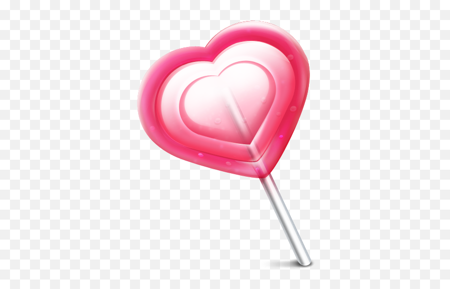 Love Candy Icon - Lollipop Heart Png Emoji,Valentines Day Emoticons