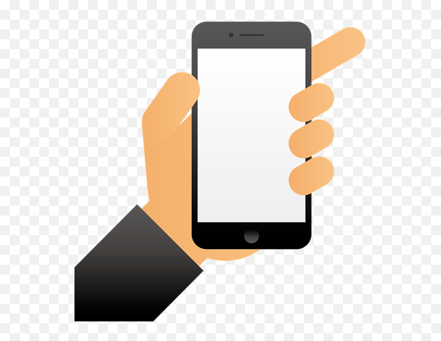 Hand Phone Smartphone - Smartphone Mano Emoji,Iphone Hand Emojis