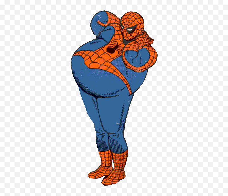 Friday Dance Party - Fat Dancing Spiderman Gif Emoji,Deep Fried Emoji