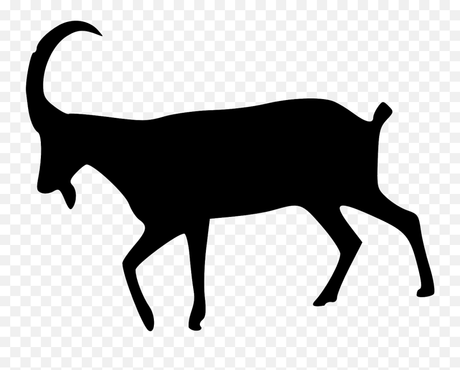 Silhouette Free Vector Graphics - Ram Silhouette Clipart Emoji,Cat Cow Horse World Emoji