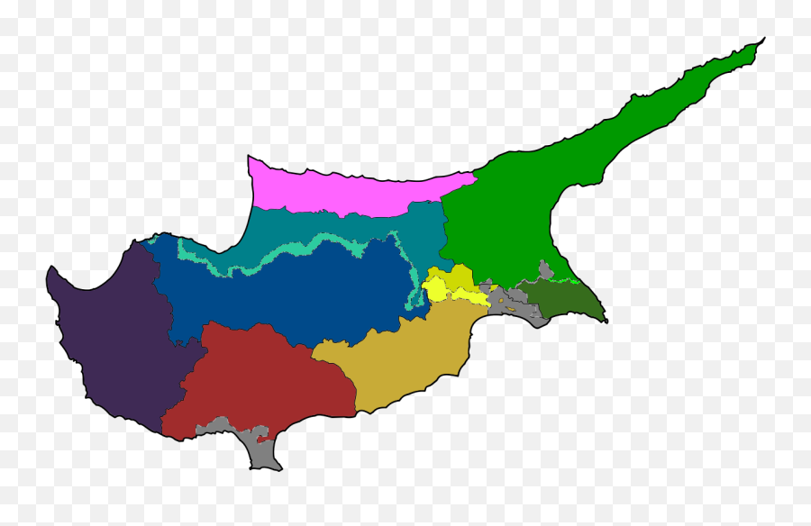 Cyprus Districts Not Named - Cyprus Map Emoji,Cyprus Flag Emoji