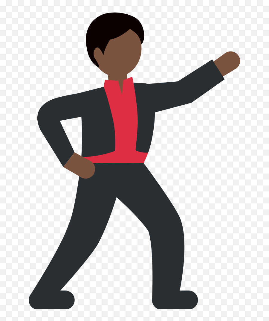 Twemoji2 1f57a - Dancing Black Man Emoji,Dance Emoji
