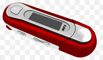 Vector Image Of A Red Mp3 Player - Old Style Players Emoji