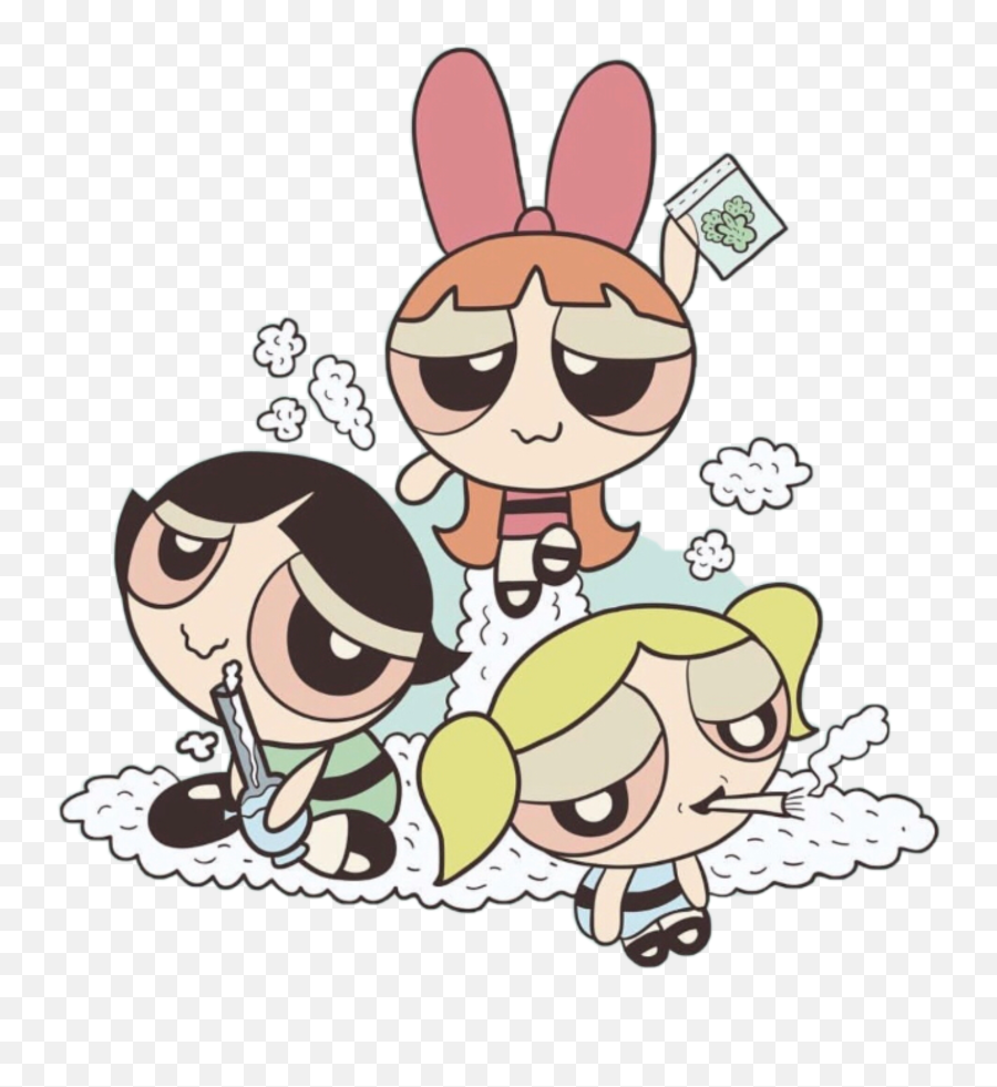 Trending Stoned - Powerpuff Girls On Drugs Emoji,Stoned Emoji