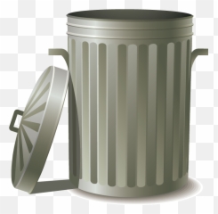 Trashcan Clipart Png - Art Garbage Can Emoji