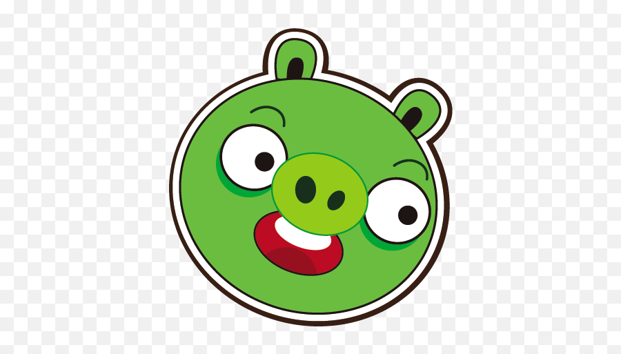 Pig Angry Birds Clipart - Green Pigs In Angry Birds Emoji,Angry Birds Emojis