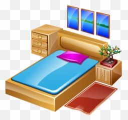 Bed bedroom furniture hotelroom sleep icon 2620 - Free Bedroom Ico Emoji