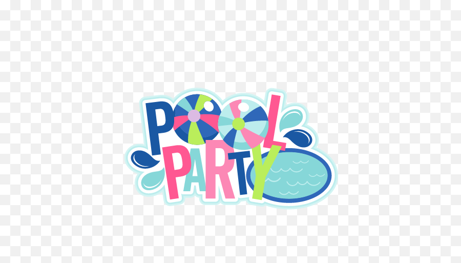 Transparent Background Pool Party Clipart - Pool Party Clipart Png Emoji,Emoji Pool Party