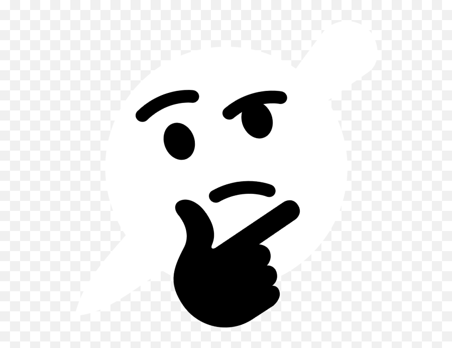 Eye Roll Emoji Png - Thinking Emoji Black And White Png,Eye Roll Emoji