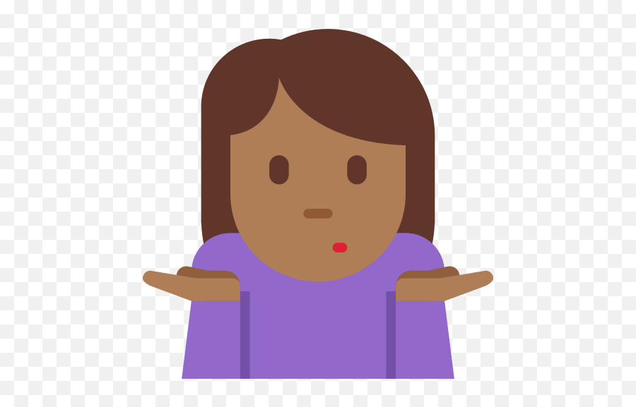 Person Shrugging Emoji With Medium - Shrug Emoji,Shrug Emoji