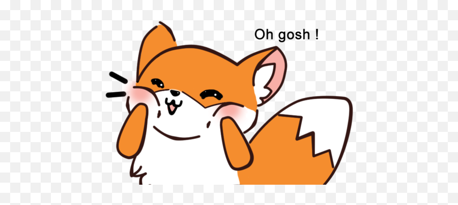 Fox Drawing - Fox Kawaii Png Emoji,Fox Emoticons