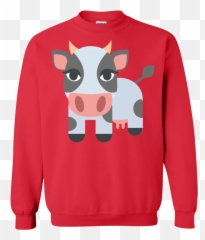 Cow Emoji Sweatshirt u2013 Wind Vandy - Crew Neck