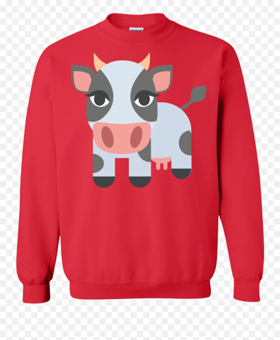 Cow Emoji Sweatshirt U2013 Wind Vandy - Crew Neck,Cow Emoji Text