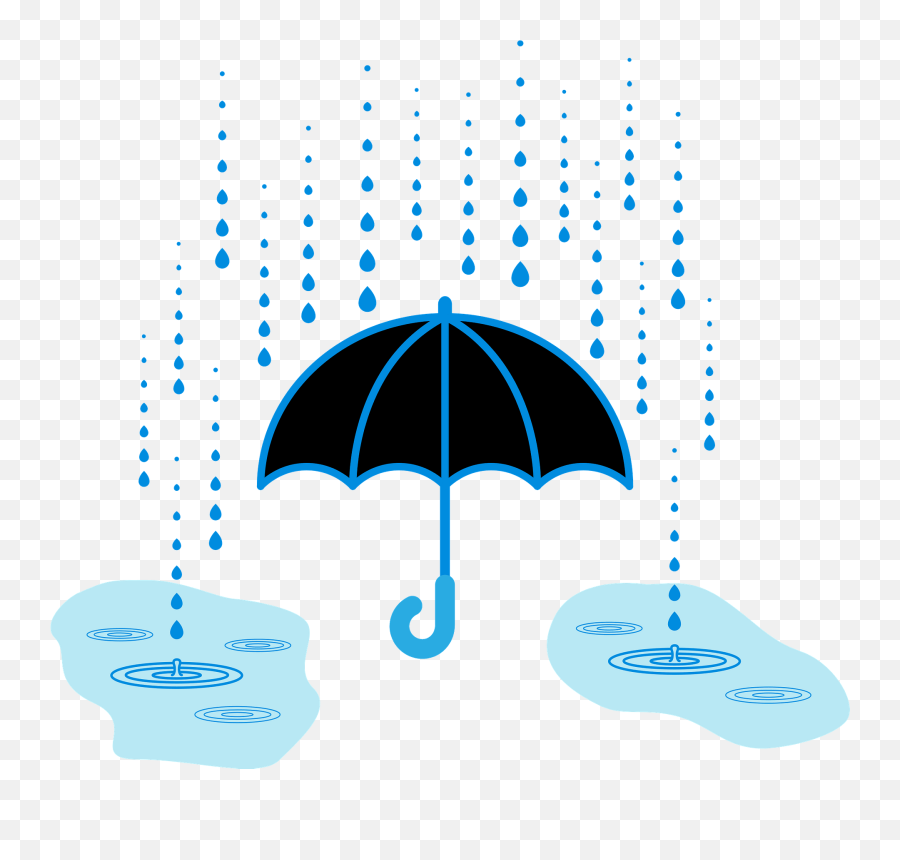 Rain Coming Down - Clipart Rain Umbrella Emoji,Puddle Emoji