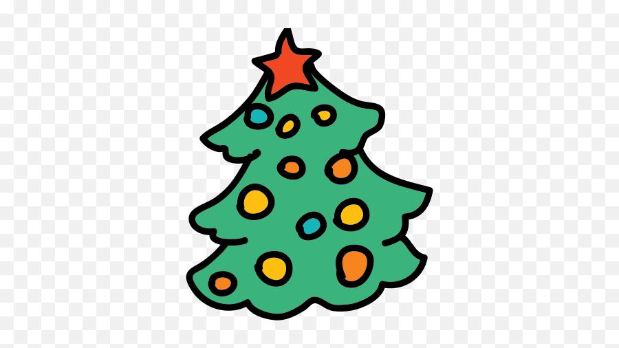 Christmas Tree Icon - Christmas Tree Emoji,Emoji Xmas Tree