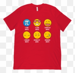 I Love Like Math Emoji Emoticon Whiz - Football T Shirt