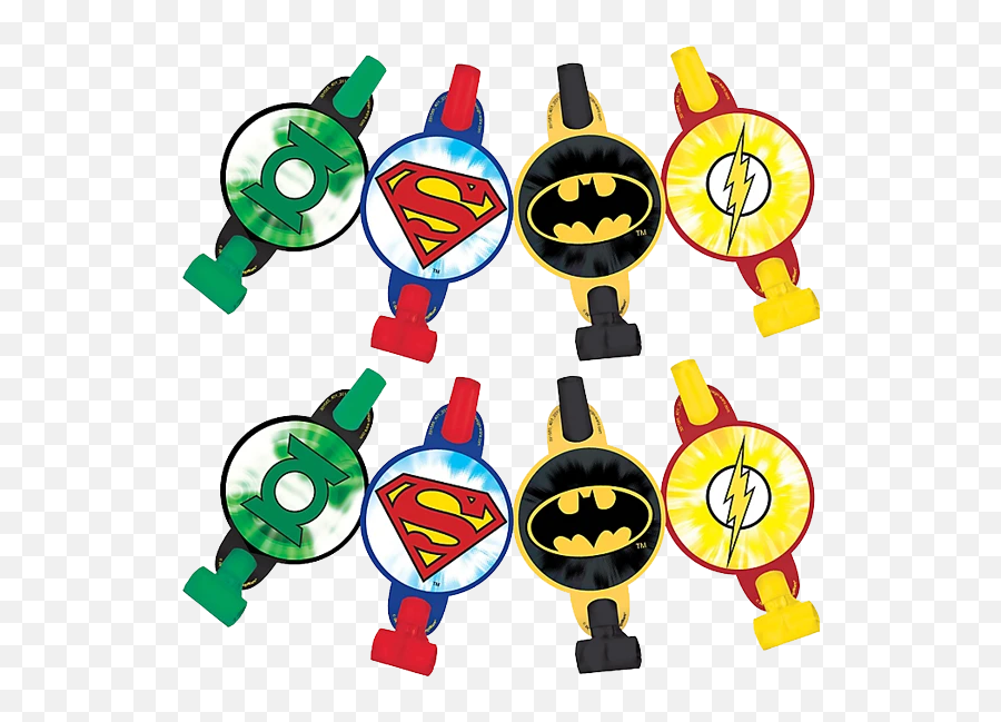 Justice League Party Blowers - Batman Symbol Emoji,Justice Emoji