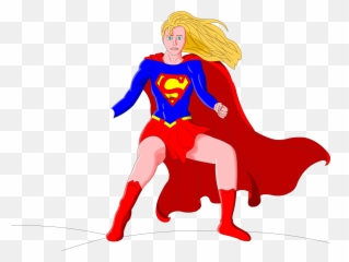 Supergirl Cartoon Png U0026 Free Supergirl Cartoonpng - Supergirl Cartoon Fulbody Emoji,Supergirl Emoji