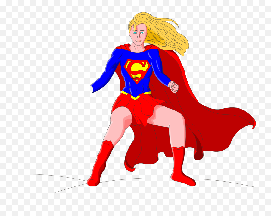 Supergirl Cartoon Png U0026 Free Supergirl Cartoonpng - Supergirl Cartoon Fulbody Emoji,Supergirl Emoji