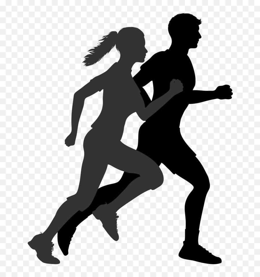 Exercise Free Photo Png - Man And Woman Running Silhouette Emoji,Girl Running Emoji