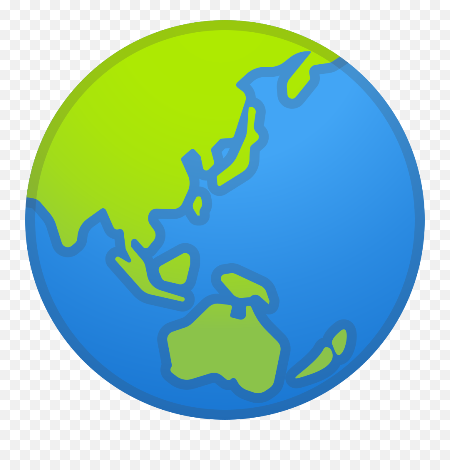 Globe Showing Asia Australia Icon - Emoji,Sweatdrop Emoji