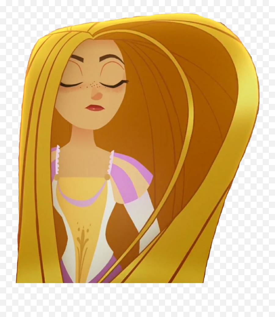 Hair Flip Emoji Transparent Png - Tangled Rapunzel Hair Flip,Flipping Hair Emoji