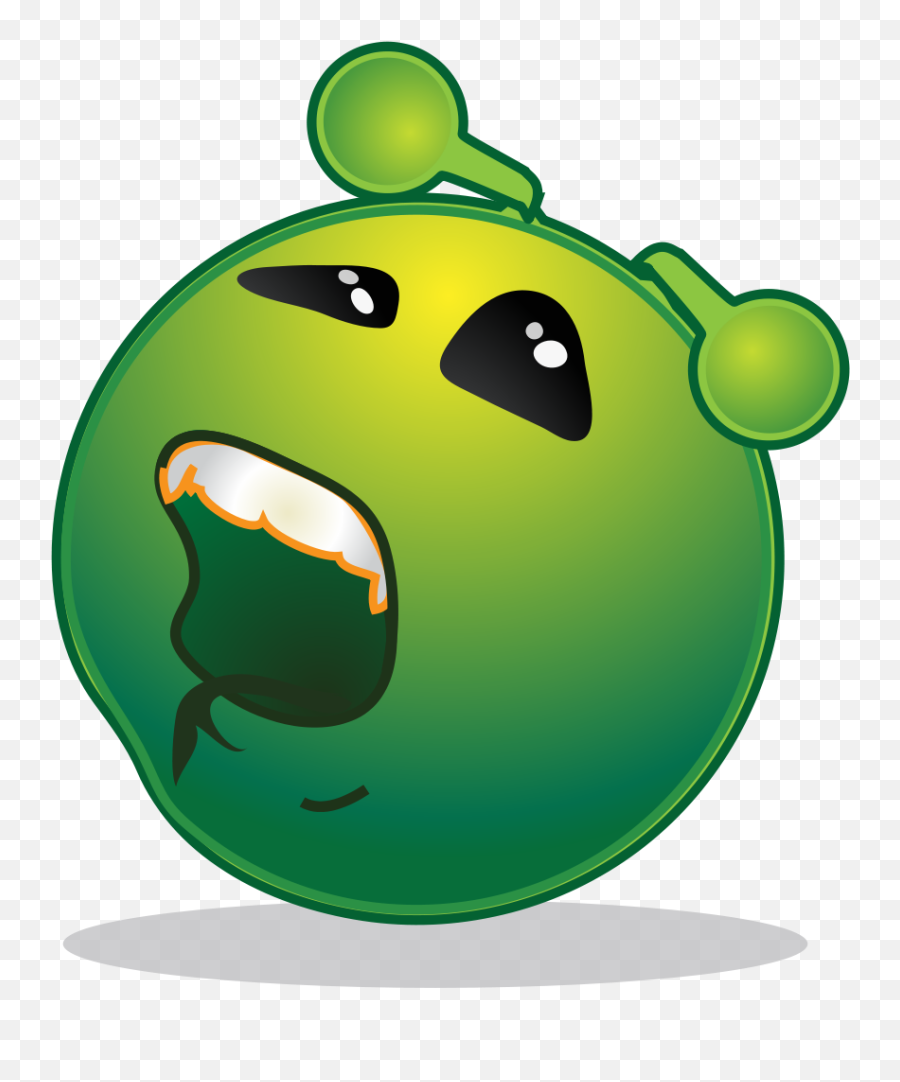 Smiley Green Alien Bored - Clip Art Emoji,Crying Emoji