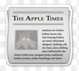 Newspaper - Apple Emoji
