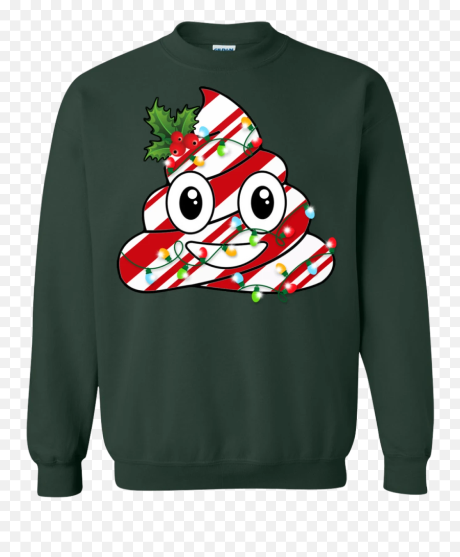 Reindeer Poop Emoji Cute Merry Christmas Sweatshirt - Ugly Christmas Sweater Helicopter,Cute Emoji
