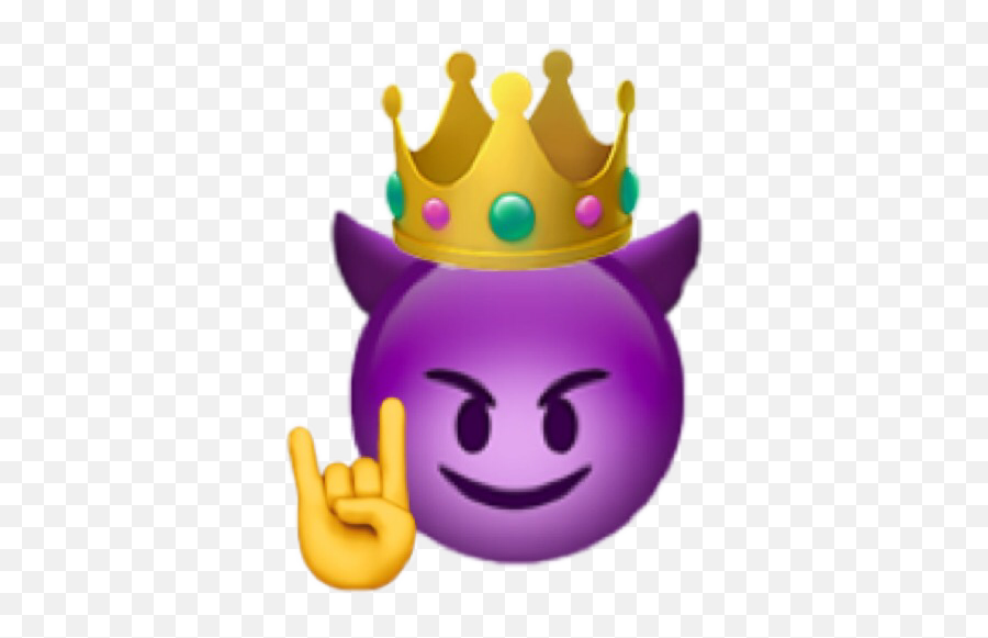 Purple Devil Emoji Png Picture - Iphone Crown Emoji Png,Emoji Slippers