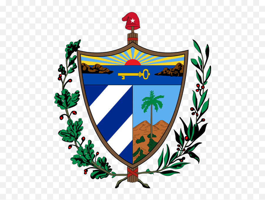 Coat Of Arms Of Cuba - Cuba Coat Of Arms Emoji,Cuban Flag Emoji