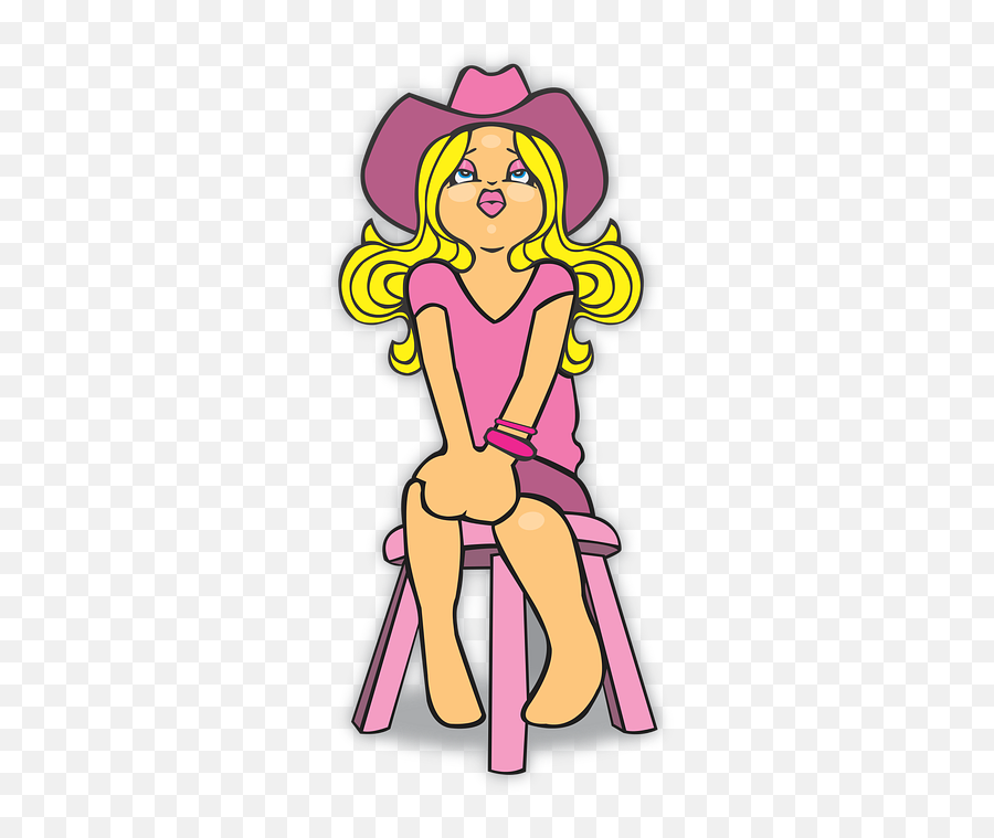 Free Blonde Woman Vectors - Cow Girl Pixabay Emoji,Emoji High Heels