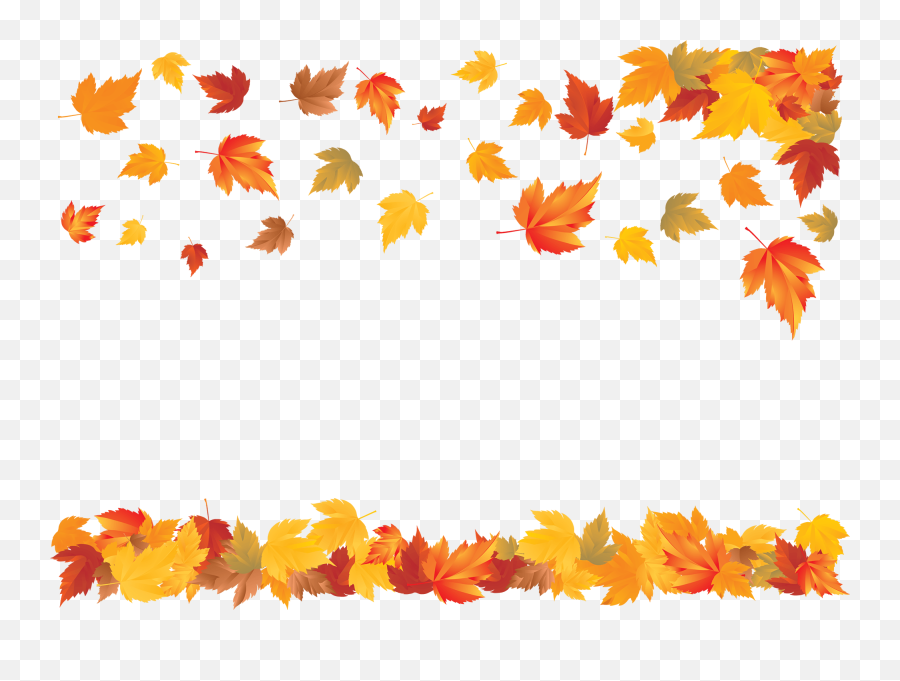 A Carpet Of Falling Leaves - Autumn Leaves Border Clipart Emoji,Falling Leaves Emoji