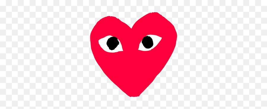 Picture - Comme De Garcon Heart Emoji,Animated Beating Heart Emoji