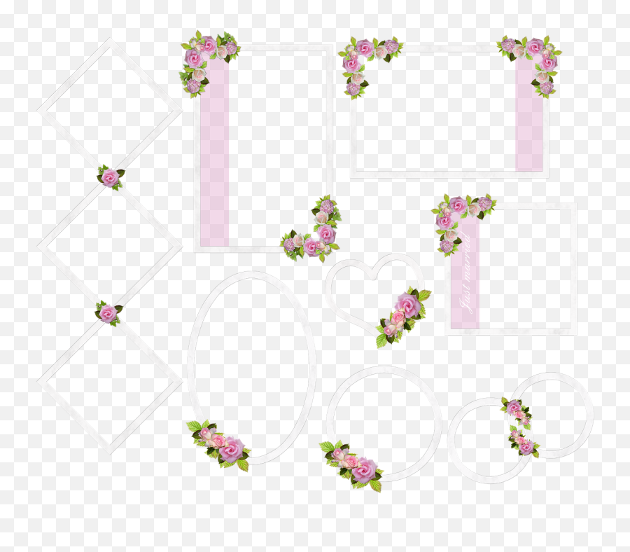 Wedding Frame Picture Frame Roses Romantic - Circle Emoji,Wedding Ring Emoji