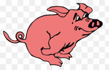 Running Pig - Snowball From Animal Farm Drawing Emoji