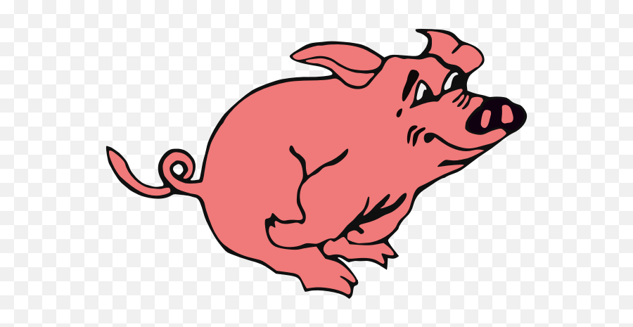 Running Pig - Snowball From Animal Farm Drawing Emoji,Pig Emoticon Facebook