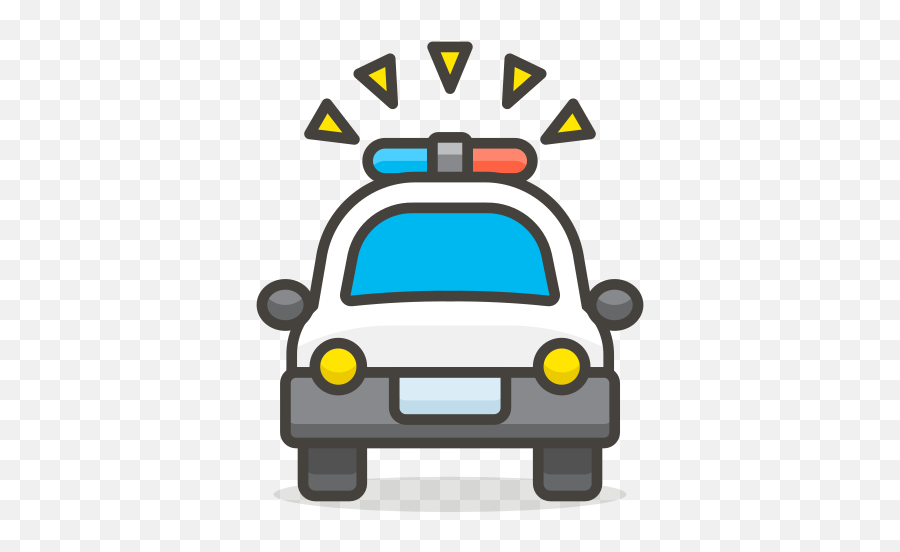 Oncoming Police Car Free Icon Of 780 Free Vector Emoji - Policia Emoji Png,Police Car Emoji