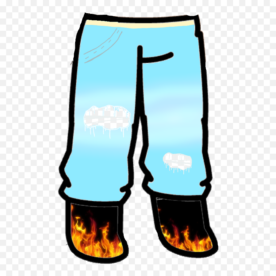 Gacha Life Pants Holes - Sticker By Matildahallo Gacha Life Pants Blue Emoji,Emoji Pants
