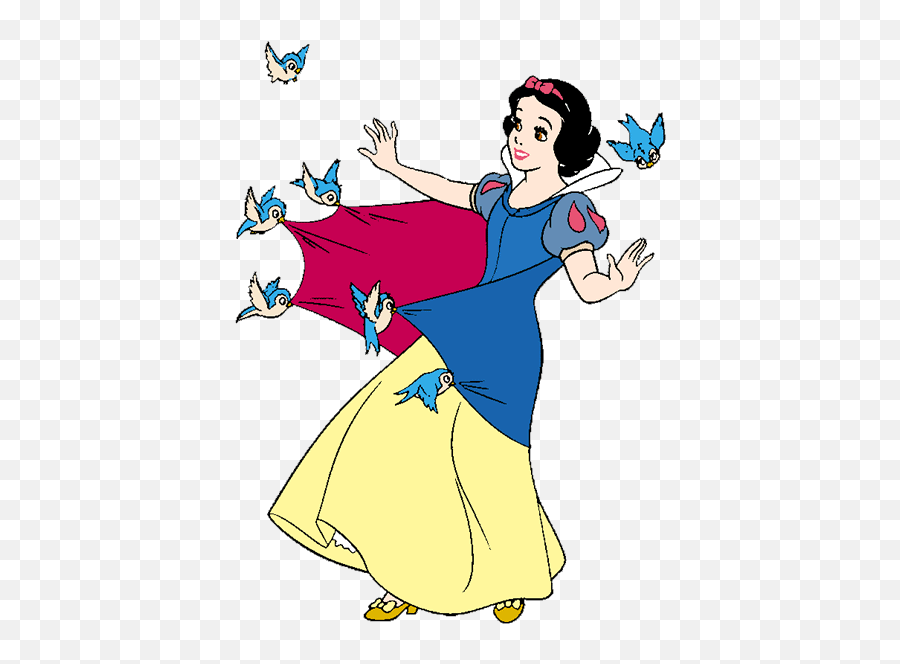 Snow White Bird Clipart - Snow White And Bird Emoji,Snow White Emoji