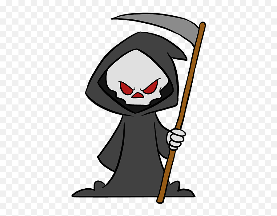 How To Draw The Grim Reaper - Easy Simple Grim Reaper Drawing Emoji,Grim Reaper Emoji