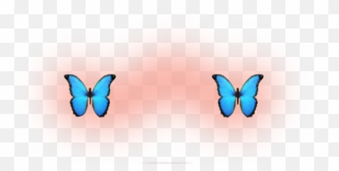 Cute Emoji Wallpaper - Snapchat Butterfly Blue Filter
